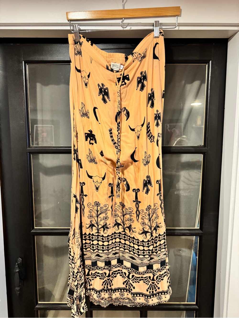 Spell tribal maxi in peach size 10